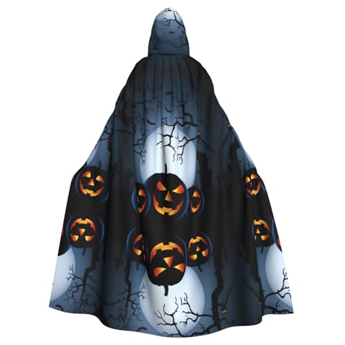OTTKGGA Halloween mit Kürbissen Kapuzenumhang Zauberer Umhang Sensenmann Vampir Party Halloween Erwachsene Cosplay Bühne Kostüme OTTKGGA Halloween mit Kürbissen Kapuzenumhang Zauberer Umhang Sensenmann Vampir Party Halloween Erwachsene Cosplay Bühne Kostüme von OTTKGGA