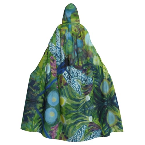 OTTKGGA Handbemalter blauer Libellen-Umhang mit Kapuze, Zauberer-Umhang, Sensenmann, Vampir-Party, Halloween, Erwachsene, Cosplay, Bühnenkostüme OTTKGGA Handbemalter blauer Libellen-Umhang mit Kapuze, Zauberer-Umhang, Sensenmann, Vampir-Party, Halloween, Erwachsene, Cosplay, Bühnenkostüme von OTTKGGA
