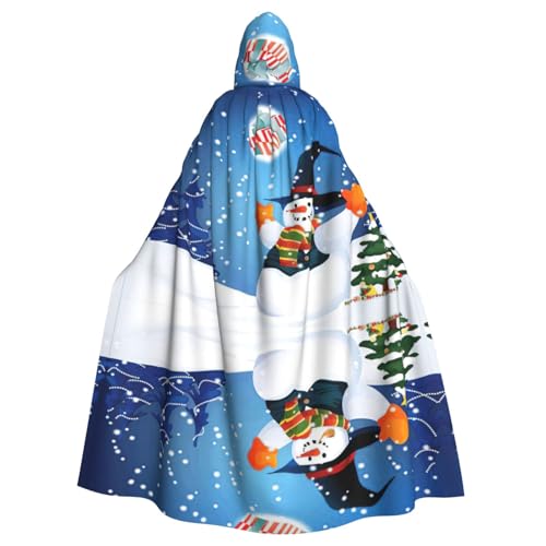 OTTKGGA Happy Snowman Kapuzenumhang Zauberer Umhang Sensenmann Vampir Party Halloween Erwachsene Cosplay Bühne Kostüme OTTKGGA Happy Snowman Kapuzenumhang Zauberer Umhang Sensenmann Vampir Party Halloween Erwachsene Cosplay Bühne Kostüme von OTTKGGA
