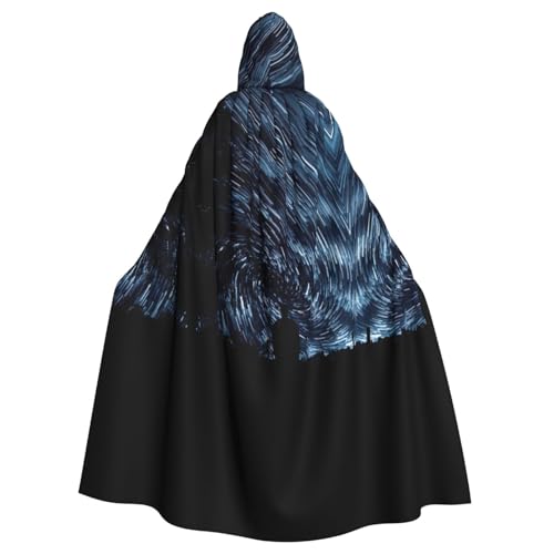 OTTKGGA Hd Pretty Galaxy Kapuzenumhang Zauberer Umhang Sensenmann Vampir Party Halloween Erwachsene Cosplay Bühnenkostüme von OTTKGGA