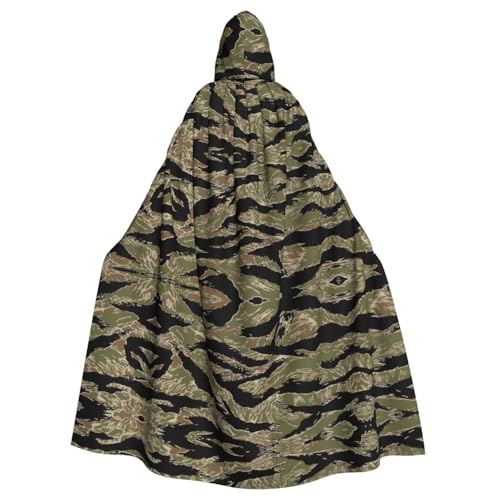 OTTKGGA Kapuzenumhang mit Tigerstreifen, Camouflage, Zauberer-Umhang, Sensenmann, Vampir-Party, Halloween, Erwachsene, Cosplay, Bühnenkostüme OTTKGGA Kapuzenumhang mit Tigerstreifen, Camouflage, Zauberer-Umhang, Sensenmann, Vampir-Party, Halloween, Erwachsene, Cosplay, Bühnenkostüme von OTTKGGA