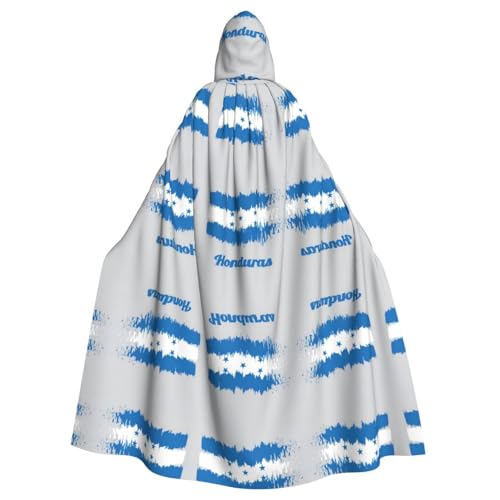 OTTKGGA Kapuzenumhang mit blauer Honduras-Flagge, Zauberer-Umhang, Sensenmann, Vampir-Party, Halloween, Erwachsene, Cosplay, Bühnenkostüme OTTKGGA Kapuzenumhang mit blauer Honduras-Flagge, Zauberer-Umhang, Sensenmann, Vampir-Party, Halloween, Erwachsene, Cosplay, Bühnenkostüme von OTTKGGA