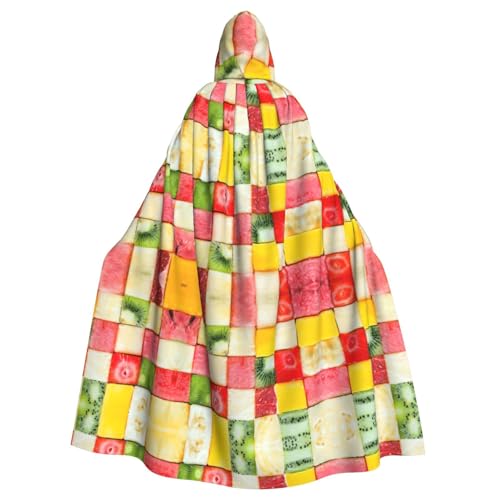 OTTKGGA Kiwi Wassermelone Kapuzenumhang Zauberer Umhang Sensenmann Vampir Party Halloween Erwachsene Cosplay Bühnenkostüme OTTKGGA Kiwi Wassermelone Kapuzenumhang Zauberer Umhang Sensenmann Vampir Party Halloween Erwachsene Cosplay Bühnenkostüme von OTTKGGA