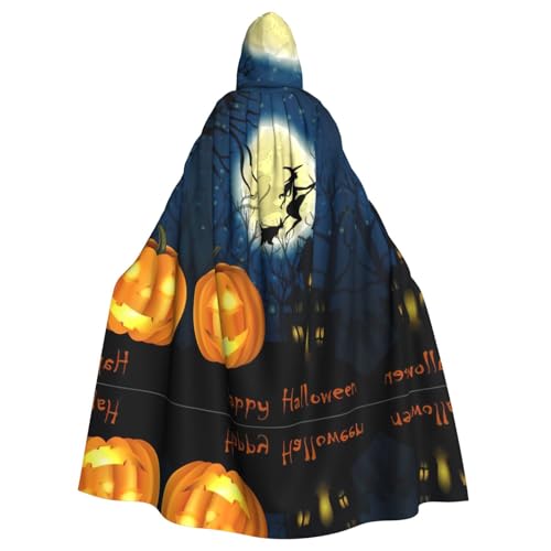 OTTKGGA Kürbis Halloween Kapuzenumhang Zauberer Umhang Sensenmann Vampir Party Halloween Erwachsene Cosplay Bühne Kostüme von OTTKGGA