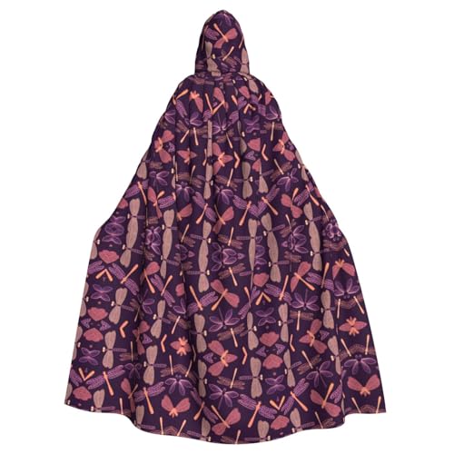 OTTKGGA Lila Libelle Kapuzenumhang Zauberer Umhang Sensenmann Vampir Party Halloween Erwachsene Cosplay Bühne Kostüme OTTKGGA Lila Libelle Kapuzenumhang Zauberer Umhang Sensenmann Vampir Party Halloween Erwachsene Cosplay Bühne Kostüme von OTTKGGA