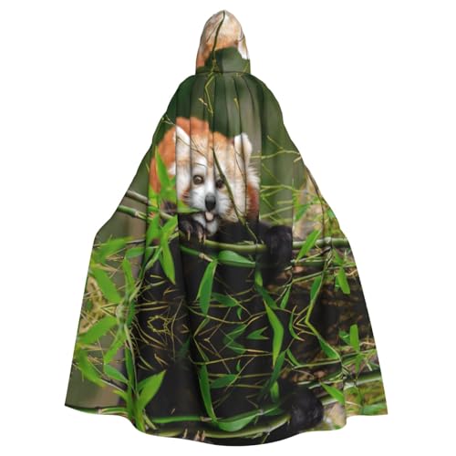 OTTKGGA Little Red Panda Kapuzenumhang Zauberer Umhang Sensenmann Vampir Party Halloween Erwachsene Cosplay Bühnenkostüme von OTTKGGA