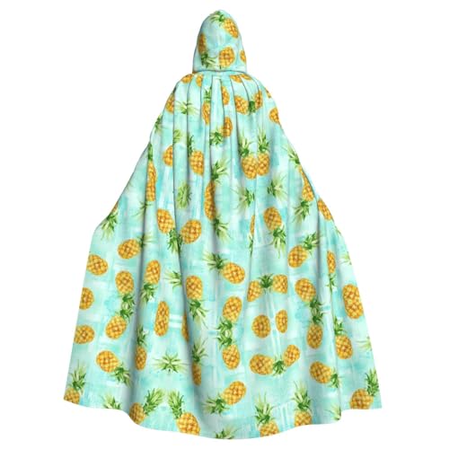 OTTKGGA Modischer Ananas-Kapuzenumhang, Zauberer-Umhang, Sensenmann, Vampir-Party, Halloween, Erwachsene, Cosplay, Bühnenkostüme OTTKGGA Modischer Ananas-Kapuzenumhang, Zauberer-Umhang, Sensenmann, Vampir-Party, Halloween, Erwachsene, Cosplay, Bühnenkostüme von OTTKGGA