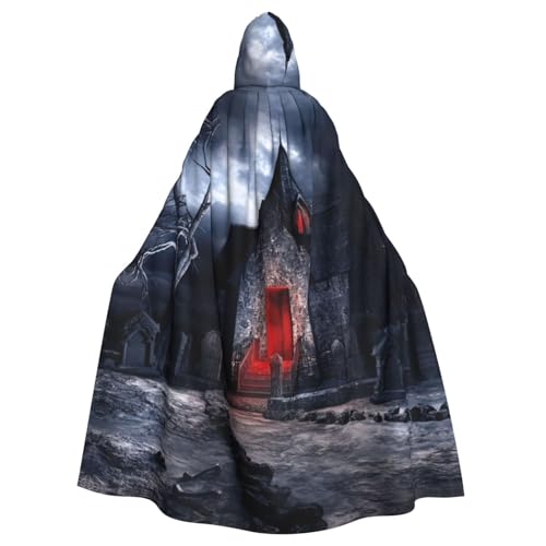 OTTKGGA Old Crypt Kapuzenumhang Zauberer Umhang Sensenmann Vampir Party Halloween Erwachsene Cosplay Bühne Kostüme OTTKGGA Old Crypt Kapuzenumhang Zauberer Umhang Sensenmann Vampir Party Halloween Erwachsene Cosplay Bühne Kostüme von OTTKGGA