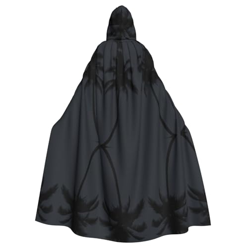 OTTKGGA Palmen-Kapuzenumhang Zauberer Umhang Sensenmann Vampir Party Halloween Erwachsene Cosplay Bühnenkostüme OTTKGGA Palmen-Kapuzenumhang Zauberer Umhang Sensenmann Vampir Party Halloween Erwachsene Cosplay Bühnenkostüme von OTTKGGA