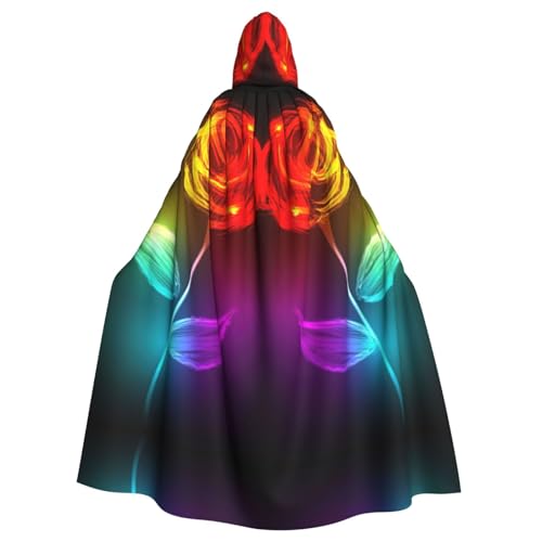 OTTKGGA Rote Rose Art Kapuzenumhang Zauberer Umhang Sensenmann Vampir Party Halloween Erwachsene Cosplay Bühne Kostüme OTTKGGA Rote Rose Art Kapuzenumhang Zauberer Umhang Sensenmann Vampir Party Halloween Erwachsene Cosplay Bühne Kostüme von OTTKGGA