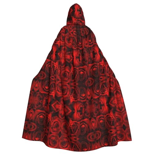 OTTKGGA Rote Rose Kapuzenumhang Zauberer Umhang Sensenmann Vampir Party Halloween Erwachsene Cosplay Bühne Kostüme OTTKGGA Rote Rose Kapuzenumhang Zauberer Umhang Sensenmann Vampir Party Halloween Erwachsene Cosplay Bühne Kostüme von OTTKGGA