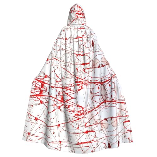 OTTKGGA Roter Umhang mit Kapuze, Zauberer-Umhang, Sensenmann, Vampir-Party, Halloween, Erwachsene, Cosplay, Bühnenkostüme OTTKGGA Roter Umhang mit Kapuze, Zauberer-Umhang, Sensenmann, Vampir-Party, Halloween, Erwachsene, Cosplay, Bühnenkostüme von OTTKGGA
