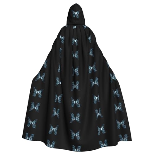 OTTKGGA Schmetterling X Ray Kapuzenumhang Zauberer Umhang Sensenmann Vampir Party Halloween Erwachsene Cosplay Bühne Kostüme OTTKGGA Schmetterling X Ray Kapuzenumhang Zauberer Umhang Sensenmann Vampir Party Halloween Erwachsene Cosplay Bühne Kostüme von OTTKGGA