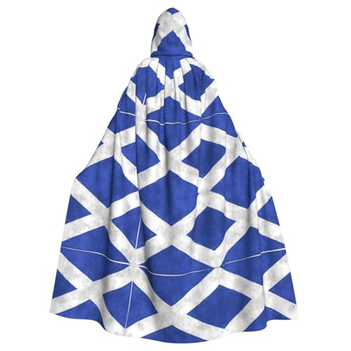 OTTKGGA Schottischer Retro-Kapuzenumhang Zauberer Umhang Sensenmann Vampir Party Halloween Erwachsene Cosplay Bühnenkostüme von OTTKGGA