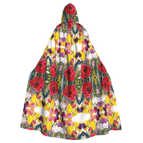 OTTKGGA Tulpengarten Kapuzenumhang Zauberer Umhang Sensenmann Vampir Party Halloween Erwachsene Cosplay Bühne Kostüme OTTKGGA Tulpengarten Kapuzenumhang Zauberer Umhang Sensenmann Vampir Party Halloween Erwachsene Cosplay Bühne Kostüme von OTTKGGA