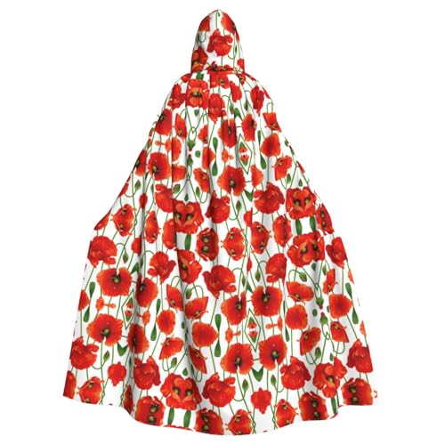 OTTKGGA Umhang mit Blumen-Kapuze, Zauberer-Umhang, Sensenmann, Vampir-Party, Halloween, Erwachsene, Cosplay, Bühnenkostüme OTTKGGA Umhang mit Blumen-Kapuze, Zauberer-Umhang, Sensenmann, Vampir-Party, Halloween, Erwachsene, Cosplay, Bühnenkostüme von OTTKGGA