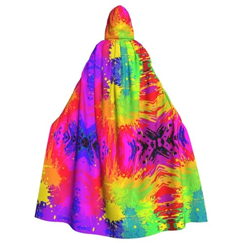 OTTKGGA Umhang mit Kapuze, bunt, Zauberer-Umhang, Sensenmann, Vampir-Party, Halloween, Erwachsene, Cosplay, Bühnenkostüme OTTKGGA Umhang mit Kapuze, bunt, Zauberer-Umhang, Sensenmann, Vampir-Party, Halloween, Erwachsene, Cosplay, Bühnenkostüme von OTTKGGA