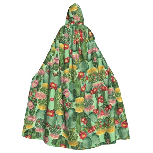 OTTKGGA Umhang mit Kapuze und Kaktus, Blumenblüte, Zauberer-Umhang, Sensenmann, Vampir-Party, Halloween, Erwachsene, Cosplay, Bühnenkostüme OTTKGGA Umhang mit Kapuze und Kaktus, Blumenblüte, Zauberer-Umhang, Sensenmann, Vampir-Party, Halloween, Erwachsene, Cosplay, Bühnenkostüme von OTTKGGA