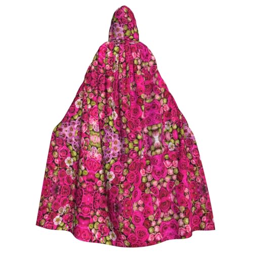 OTTKGGA Umhang mit Kapuze und Rosenmotiv, Zauberer-Umhang, Sensenmann, Vampir-Party, Halloween, Erwachsene, Cosplay, Bühnenkostüme OTTKGGA Umhang mit Kapuze und Rosenmotiv, Zauberer-Umhang, Sensenmann, Vampir-Party, Halloween, Erwachsene, Cosplay, Bühnenkostüme von OTTKGGA