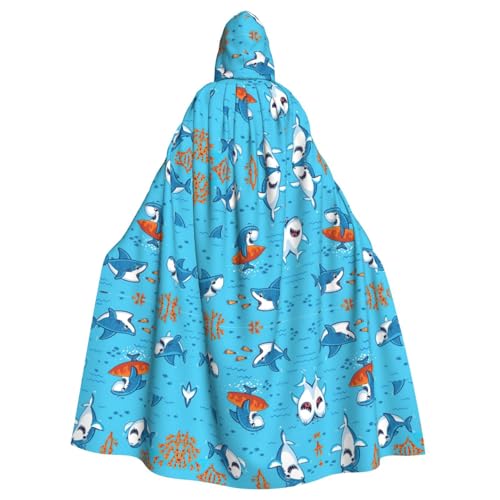 OTTKGGA Unterwasserwal-Kapuzenumhang, Zauberer-Umhang, Sensenmann, Vampir-Party, Halloween, Erwachsene, Cosplay, Bühnenkostüme OTTKGGA Unterwasserwal-Kapuzenumhang, Zauberer-Umhang, Sensenmann, Vampir-Party, Halloween, Erwachsene, Cosplay, Bühnenkostüme von OTTKGGA