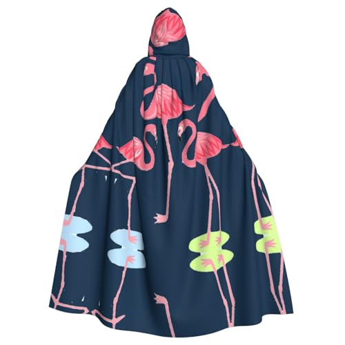 OTTKGGA Vier Flamingos Kapuzenumhang Zauberer Umhang Sensenmann Vampir Party Halloween Erwachsene Cosplay Bühne Kostüme OTTKGGA Vier Flamingos Kapuzenumhang Zauberer Umhang Sensenmann Vampir Party Halloween Erwachsene Cosplay Bühne Kostüme von OTTKGGA