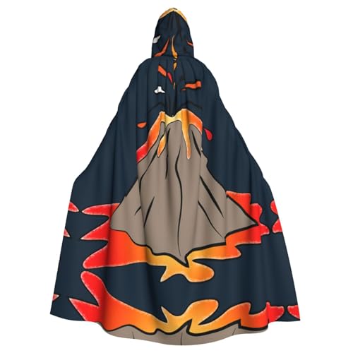 OTTKGGA Volcano Kapuzenumhang Zauberer Umhang Sensenmann Vampir Party Halloween Erwachsene Cosplay Bühne Kostüme OTTKGGA Volcano Kapuzenumhang Zauberer Umhang Sensenmann Vampir Party Halloween Erwachsene Cosplay Bühne Kostüme von OTTKGGA