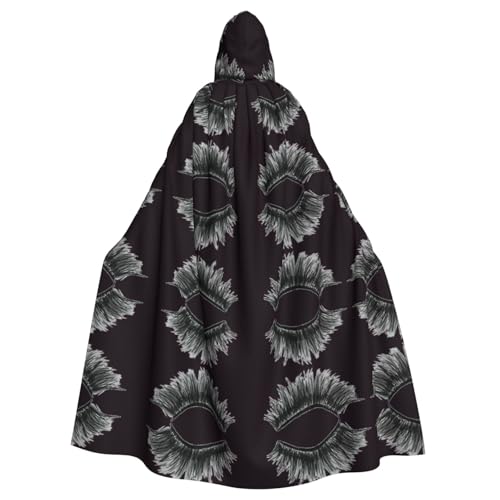 OTTKGGA Wimper Kapuzenumhang Zauberer Umhang Sensenmann Vampir Party Halloween Erwachsene Cosplay Bühne Kostüme OTTKGGA Wimper Kapuzenumhang Zauberer Umhang Sensenmann Vampir Party Halloween Erwachsene Cosplay Bühne Kostüme von OTTKGGA