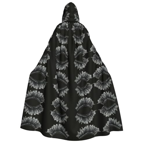 OTTKGGA Wimpernmantel mit Kapuze für Erwachsene, Party-Dekoration, Robe, Hexe, Vampire, Halloween, Weihnachten, Cosplay-Kostüm OTTKGGA Wimpernmantel mit Kapuze für Erwachsene, Party-Dekoration, Robe, Hexe, Vampire, Halloween, Weihnachten, Cosplay-Kostüm von OTTKGGA