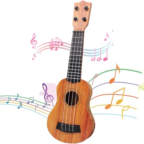 Kindergitarre, 44cm Mini Gitarre, Ukulele Kinder, Gitarre für Kinder Mit 4 Verstellbaren Seiten, Ukulele Gitarre Spielzeug für Kleinkinder, Anfänger, Jungen, Mädchen, Spielzeug Gitarre (17.32 inch) Kindergitarre, 44cm Mini Gitarre, Ukulele Kinder, Gitarre für Kinder Mit 4 Verstellbaren Seiten, Ukulele Gitarre Spielzeug für Kleinkinder, Anfänger, Jungen, Mädchen, Spielzeug Gitarre (17.32 inch) von OUCONGK