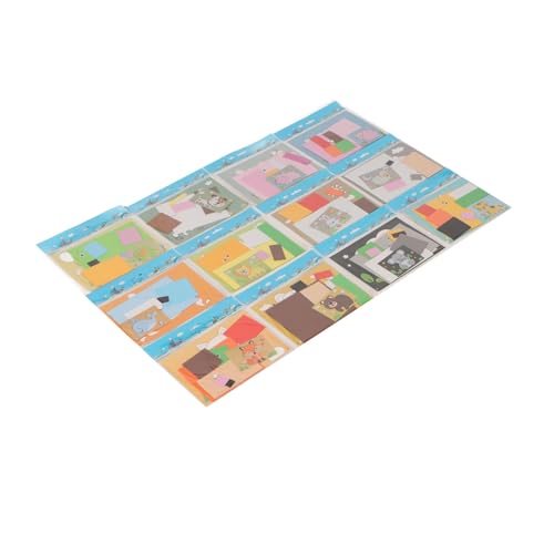 3D-Aufkleber aus EVA-Schaum, Lernspielzeug, Bastelset, Cartoon, Puzzlespiel für Kleinkinder (Tier) von OUCRIY