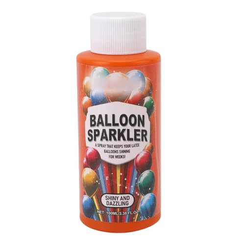 Erhöhung des Ambiente mit Glänzendem Hervorgehobenem Ballonspray, Verhindert Knall, 100 Ml Ballonspray für Hochzeiten Geburtstage Urlaubsfeierlichkeiten, Leicht und Tragbar von OUCRIY