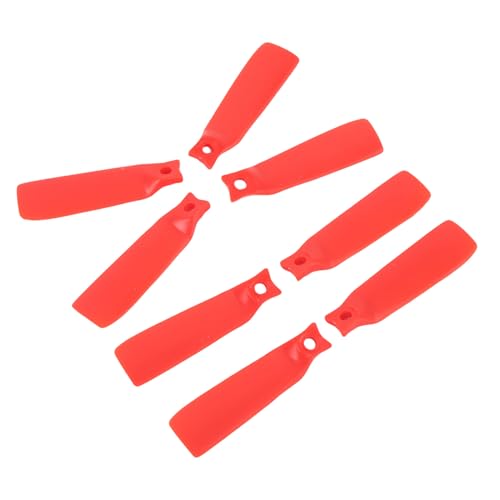 OUCRIY 8PCS -Drohnenpropeller -Blades Ersatz, Hohe Effizienz, Wetterprävention, PC -Material für Flip, Einfache Installation, mit Ausgezeichnetem Gleichgewicht, Beste Leistung (Rot) von OUCRIY