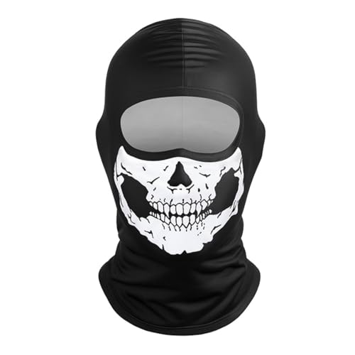 OUDQFCJ 1 Stück Ghost Maske,Skelett Mask Motorrad Sturmhaube Skull Gesichtsmaske Totenkopf Balaclava Halloween Vollgesichtsmaske Herren Schädel Face Skimaske Set für Winddichte OUDQFCJ 1 Stück Ghost Maske,Skelett Mask Motorrad Sturmhaube Skull Gesichtsmaske Totenkopf Balaclava Halloween Vollgesichtsmaske Herren Schädel Face Skimaske Set für Winddichte von OUDQFCJ