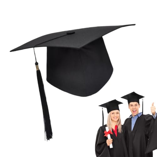 OUDQFCJ Bachelor Hut Unisex Doktorhut Graduation Cap Verstellbar Bachelor Abschluss Hut für Abschlussfeiern vom Studium, Universität, Hochschule, Abitur - Absolventenhut in Schwarz OUDQFCJ Bachelor Hut Unisex Doktorhut Graduation Cap Verstellbar Bachelor Abschluss Hut für Abschlussfeiern vom Studium, Universität, Hochschule, Abitur - Absolventenhut in Schwarz von OUDQFCJ