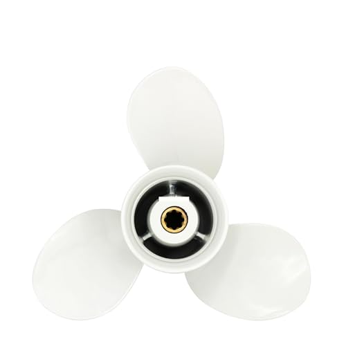 63V-45943-10-EL-00 Aluminiumpropeller 9 1/4x11-J for Außenbordmotor 9,9 PS 15 PS Ersetzen Sie Ihre Stütze von OUHFCASN