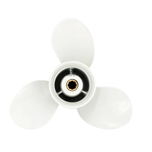 9 1/4x10-J Aluminiumlegierung Propeller 63V-45952-00-EL for Außenbordmotoren Ersetzen Sie Ihre Stütze von OUHFCASN