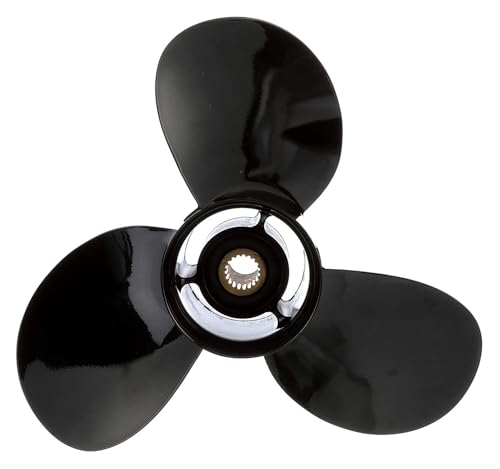 Boot Außenborder Propeller Motor Aluminium Legierung Trolling Motor Prop Ersetzen Sie Ihre Stütze(2.5/3.3HP Aluminum) von OUHFCASN