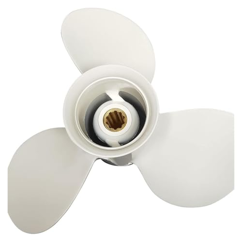 Marine-Propeller aus Aluminiumlegierung (9 7/8 x 11 1/4-F) for 20–30 PS F25-Außenbordmotor Ersetzen Sie Ihre Stütze von OUHFCASN