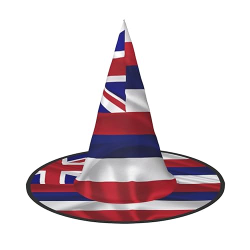 Flagge von Hawaii, amerikanischer Halloween-Hexenhut, 2 Stück, bequem und langlebig, geeignet für Partys, Rollenspiele und Karneval Flagge von Hawaii, amerikanischer Halloween-Hexenhut, 2 Stück, bequem und langlebig, geeignet für Partys, Rollenspiele und Karneval von OUInbvv