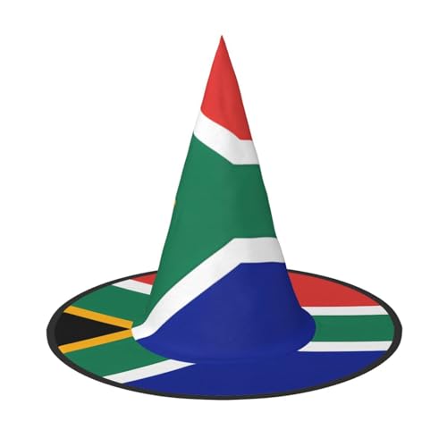 Halloween-Hexenhut mit Südafrika-Flagge, bequem und langlebig, geeignet für Party-Rollenspiele und Karneval Halloween-Hexenhut mit Südafrika-Flagge, bequem und langlebig, geeignet für Party-Rollenspiele und Karneval von OUInbvv