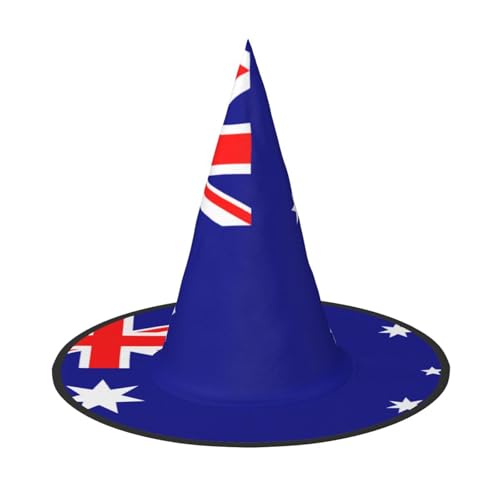 Halloween-Hexenhut mit australischer Flagge, bequem und langlebig, geeignet für Party-Rollenspiele und Karneval Halloween-Hexenhut mit australischer Flagge, bequem und langlebig, geeignet für Party-Rollenspiele und Karneval von OUInbvv