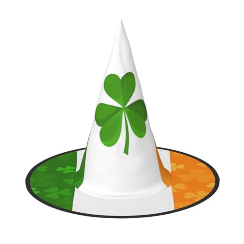 Halloween-Hexenhut mit irischer Flagge, bequem und langlebig, geeignet für Partys, Rollenspiele und Karneval Halloween-Hexenhut mit irischer Flagge, bequem und langlebig, geeignet für Partys, Rollenspiele und Karneval von OUInbvv