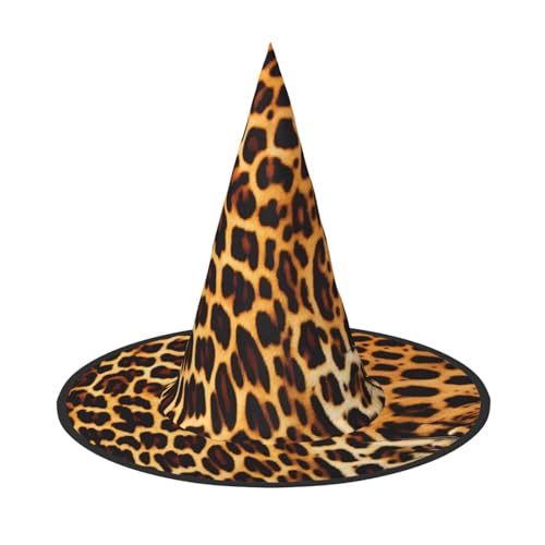 Streifen auf Leoparden Halloween Hexenhut 1 Bequem und langlebig Geeignet für Party Rollenspiele und Karneval von OUInbvv