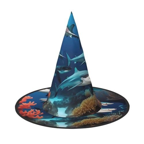 U-Boot Hai Koralle Halloween Hexenhut 1 Bequem und langlebig Geeignet für Party Rollenspiel und Karneval U-Boot Hai Koralle Halloween Hexenhut 1 Bequem und langlebig Geeignet für Party Rollenspiel und Karneval von OUInbvv