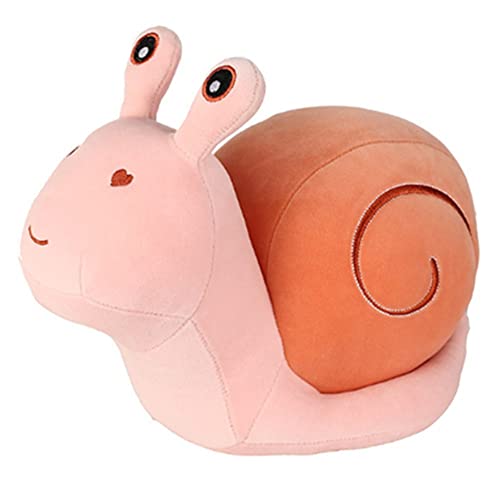 37 cm niedliche Cartoon-Schneckenpuppe Plüschspielzeug Kindergeburtstag Geschenk große Schnecke Kissen Puppe (Rosa) von OUKEYI