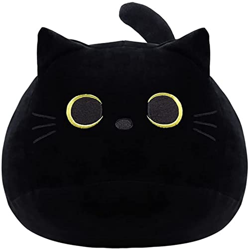 50 cm Schwarze Katze Plüschtier Schwarze Katze Kissen, Dicke Katze Kawaii Kissenfüllung, Plüsch, Lendenwirbelkissen, Heimdekoration, Geschenk für Jungen und Mädchen, 50 cm Schwarze Katze Plüschtier Schwarze Katze Kissen, Dicke Katze Kawaii Kissenfüllung, Plüsch, Lendenwirbelkissen, Heimdekoration, Geschenk für Jungen und Mädchen, von OUKEYI