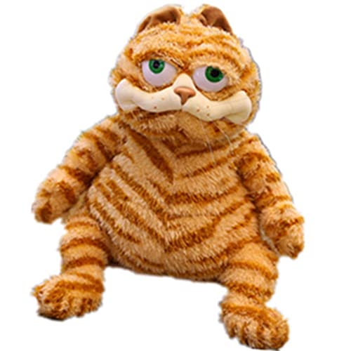 Fat Orange Cat Plush Fat Kitten Stuffed Animals Toy Lifelike Yellow Cat Kitty Toy Children Xmas Birthday Gifts (45cm) von OUKEYI