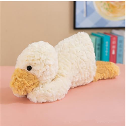 OUKEYI Ente Plüschtiere - weiche weiße Ente Plüschkissen und Geschenke für Kinder an Weihnachten, Valentinstag von OUKEYI