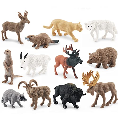 OUKEYI Mini Arctic Animals Toys Set 12PCS Polar Animal Figures Toy PlaysetIncludes Elch, North American Wild Goat, Elch, Otter, Biber, Pronghorn for ToddlersBirthdayGift OUKEYI Mini Arctic Animals Toys Set 12PCS Polar Animal Figures Toy PlaysetIncludes Elch, North American Wild Goat, Elch, Otter, Biber, Pronghorn for ToddlersBirthdayGift von OUKEYI