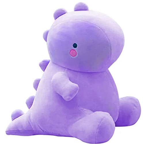 OUKEYI Niedliche Dinosaurier-Plüschpuppe, weiche Stofftiere, Dinoplüsch, weiches Geburtstagsgeschenk für Kinder, Mädchen, Jungen, Rosa, 30 cm (lila) von OUKEYI